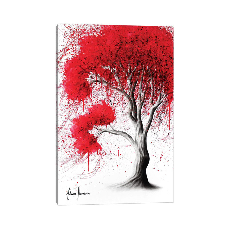 Scarlet Fall Tree by Ashvin Harrison - Wrapped Canvas Print, 30.48 cm H x 45.72 cm W