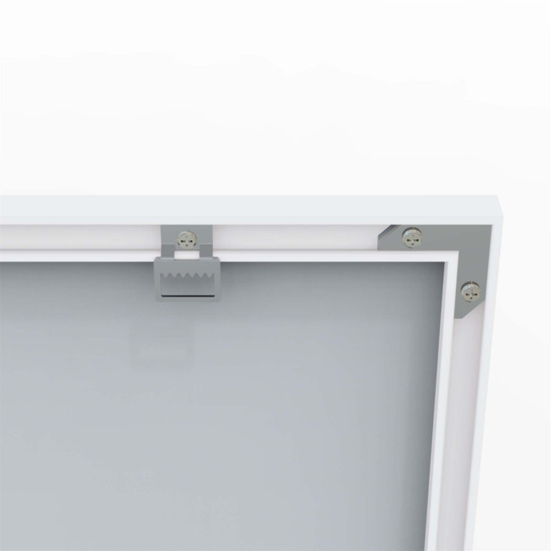 Miroir de salle de bain moderne surdimensionné de 48 po x 32 po avec cadre, idéal pour rehausser l'espace et le style