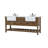 Pelaghia 72'' Double Bathroom Vanity with Marble Top-57367801