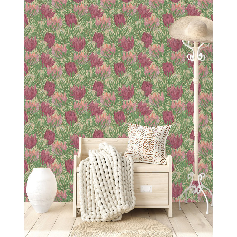 Floral Tile, 2.08' W x 18.75' L
