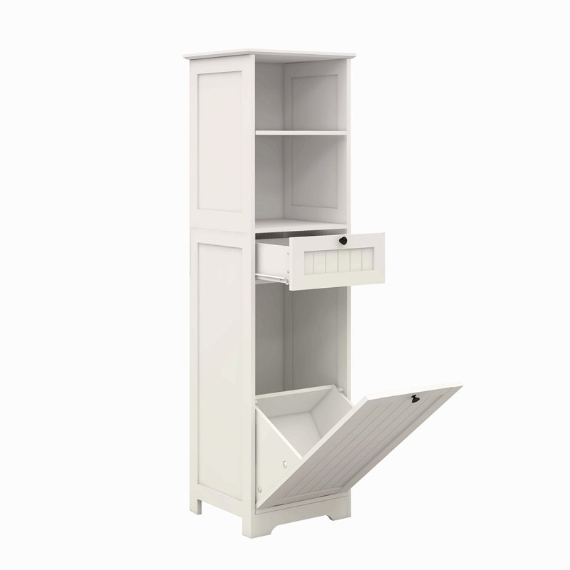 One-Compartment One-Drawer Tilt-Out Laundry Sorter Cabinet
