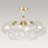 4-Light Clear Glass Semi Flush Mount Ceiling Light-2033074212