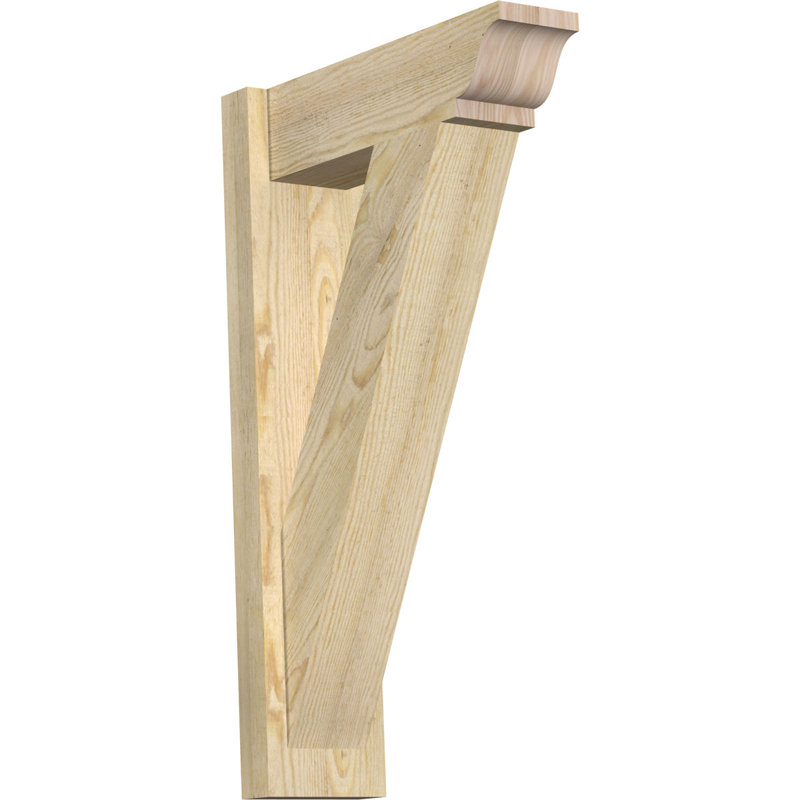 Persienne traditionnelle en bois rustique, Sapin Douglas de 6 po (sciage brut), P 30 po x H 36 po