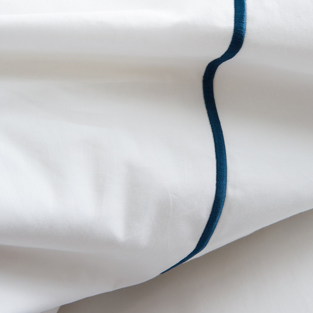 Benin Cotton Sheet Set, Twin, Navy