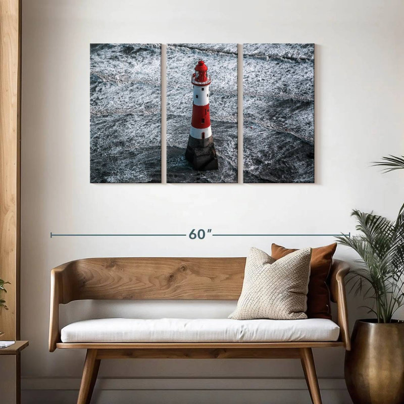 Lilie Beachy Head lighthouse, 28" H x 45" W