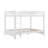 Wood Queen Size Bunk Bed With Ladder-1612624274