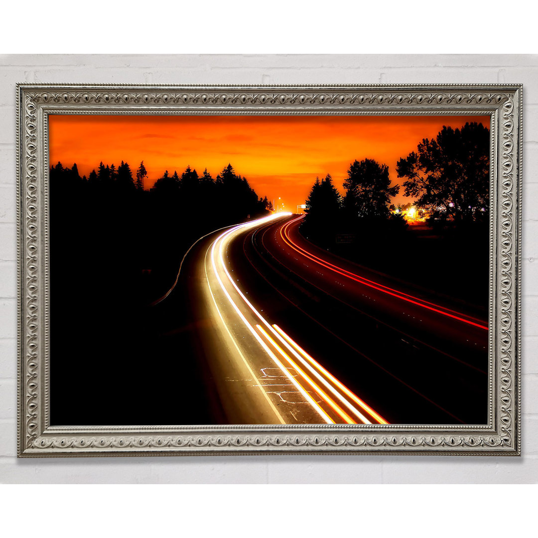 Interstate Highway - Einzelner Bilderrahmen Kunstdrucke