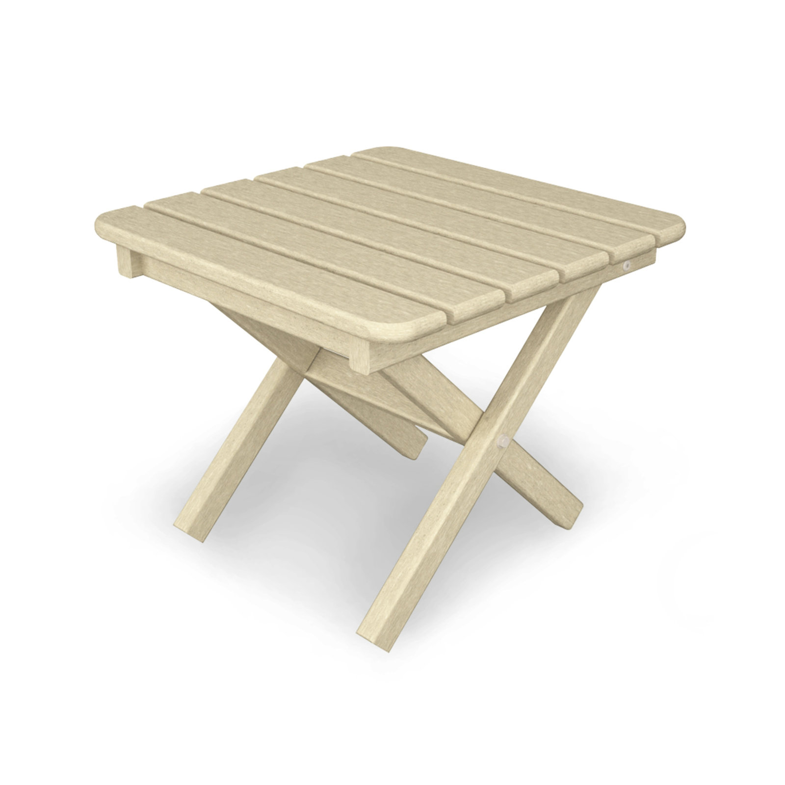POLYWOOD® Tables 18" Patio Side Table, Sand