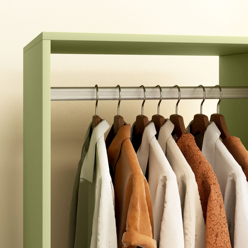 60cm Adjustable Portable Wardrobe, Green