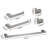 5 Bathroom Hardware Setup Bundle, 304, Strong And Rust-, Modern Style, Effortless Install For Multiple Spaces Configuration Kit, 304 Metal, Tarnish- Finish, Feature, Simple Installation All Places-1683242561