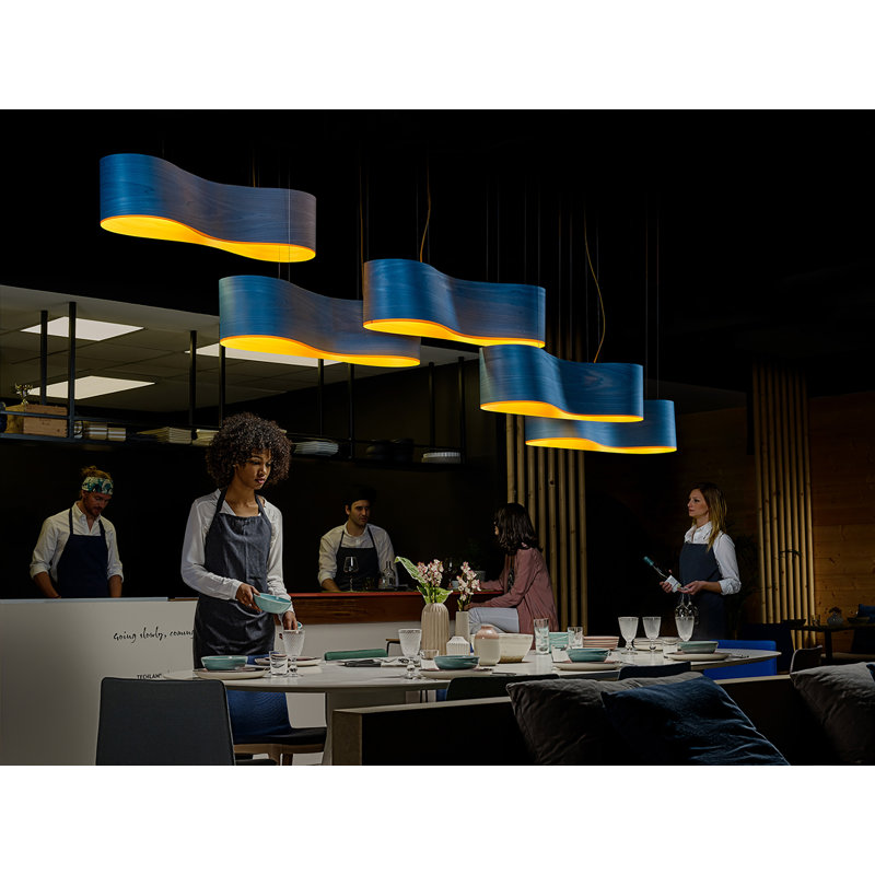 New Wave 2 - Light LED Pendant, Blue, 2700K