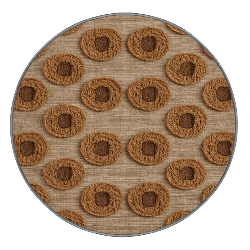  Tapis lavable Stroopwafel Desserts, Rectangulaire 2 pi x 3 pi
