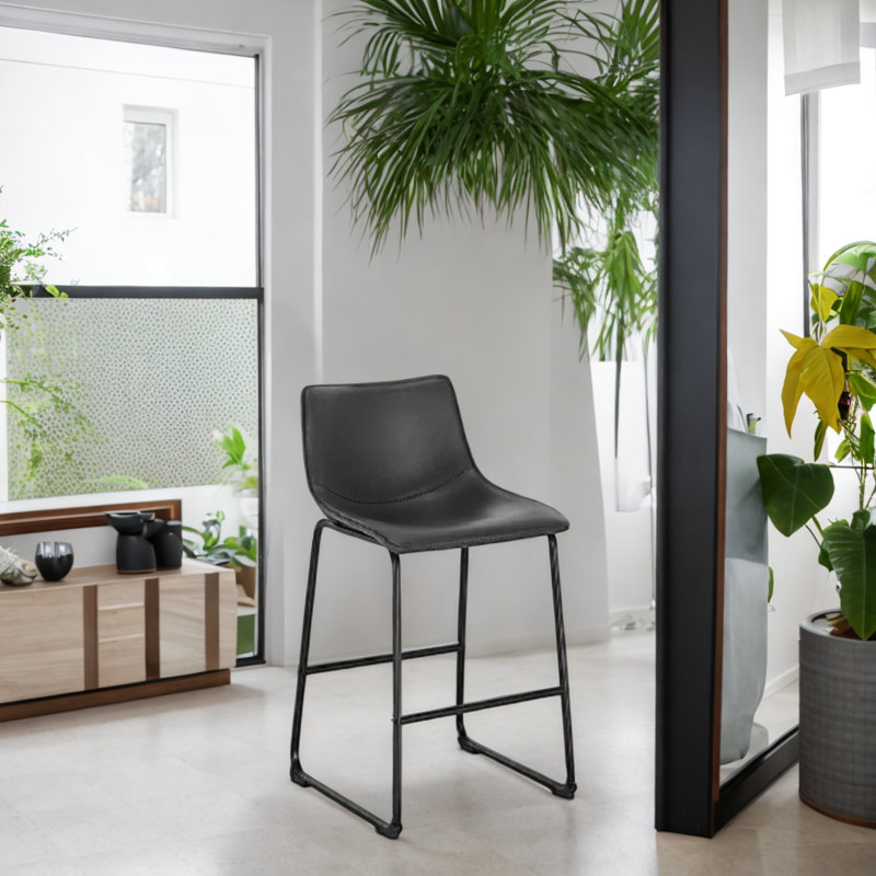Tabouret de comptoir Marteny Dondan, Tabouret de comptoir (siège d'une hauteur de 26 p, Noir