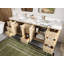 84 po. X P 22 po D Meuble-lavabo double avec 2 po Quartz-108679181