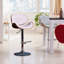 Tabouret de bar rotatif à hauteur ajustable moderne avec siège et dossier courbés - structure en bois cintré 21 x 21 x 36-44 H-1346651226