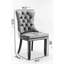 Chaise rembourrée en lin 2, café. Tissu, cadre stable, élégant. Sw6801cf Lin massif bois confortable, décoratif.-1645503888