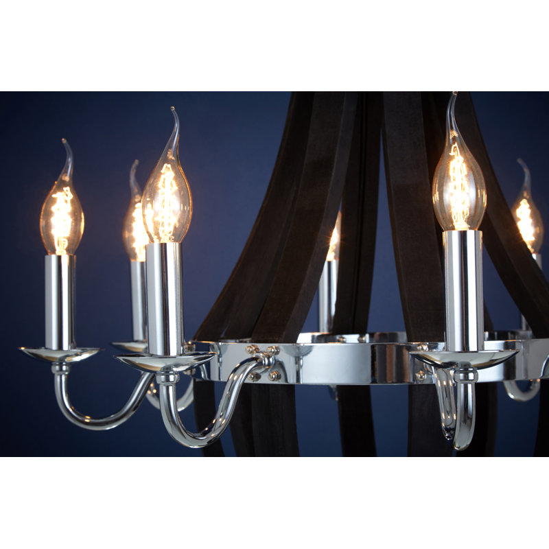 Madrona 8 - Light Candle Style Chandelier