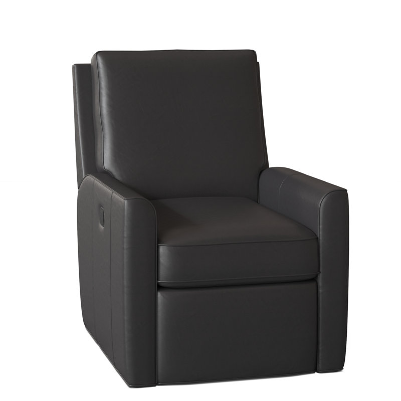 Yorba Recliner, Outsider Raven Genuine Leather, Manual