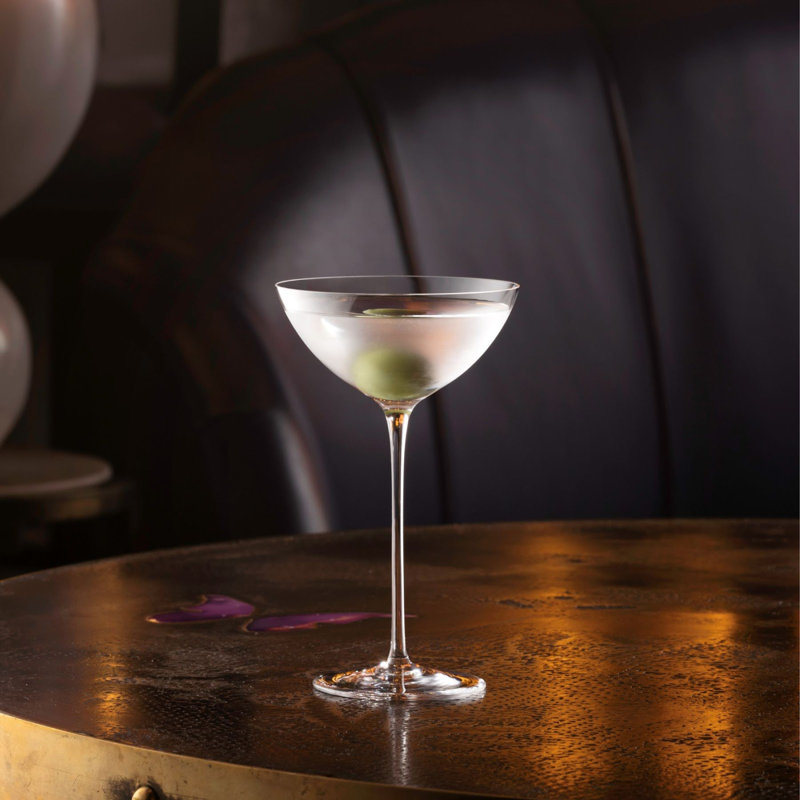 Set of 2 Savage Crystal Coupe Glasses