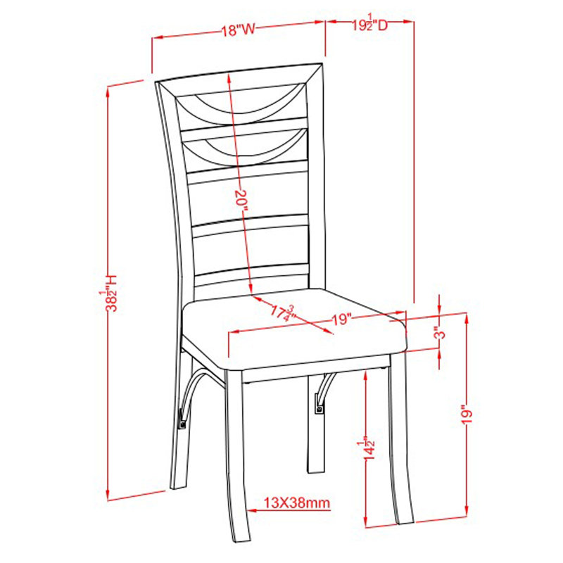 Chaise rembourrée Bagdai