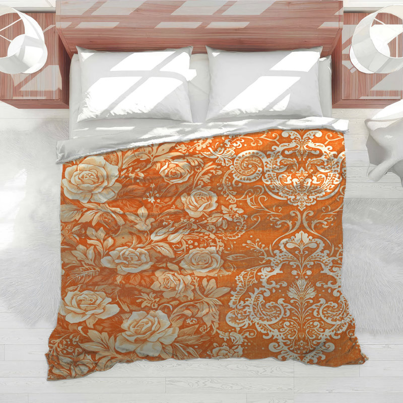 Édredon Ornate Floral Roses, Queen