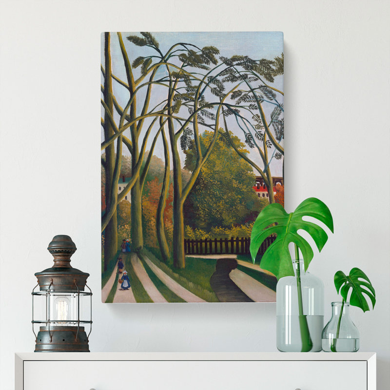The Banks Of The Bievre by Henri Rousseau - Wrapped Canvas, 50cm H x 35cm W x 3cm D