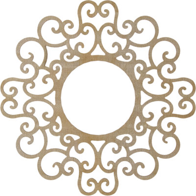 Médaillon de plafond en bois ajouré Reims