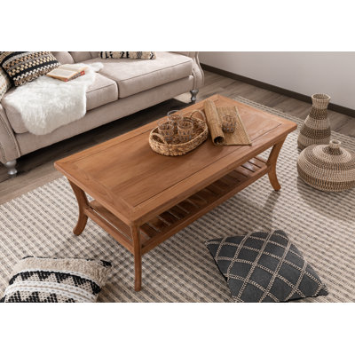 Solid Wood Four Leg Coffee Table