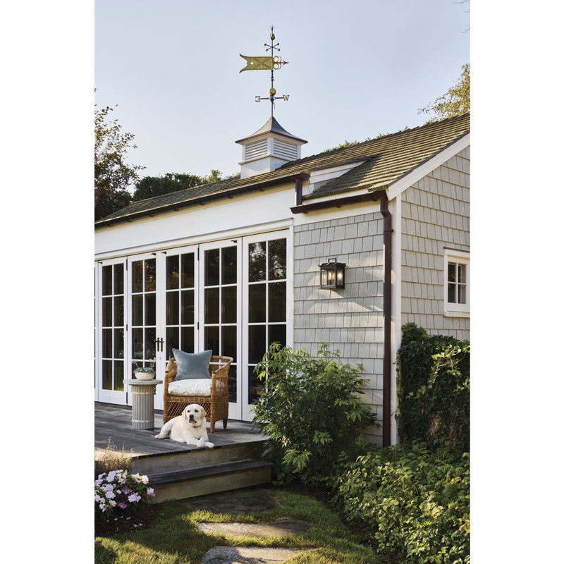 Point Dume Seamoor Galvanized Finish Outdoor Wall Lantern, Oil Rubbed Bronze
