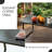 Kozyard Sofia 4-Piece Outdoor Patio Furniture Set, Textilene Conversation Set with Metal Frame, Loveseat, 2 Chairs & Table, All-Weather Seating for Porch, Balcony, Backyard, Gray-2115078795
