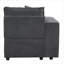 Fauteuil d'appoint rembourré en tissu gris classique pour Modern Everyday Home Seating
