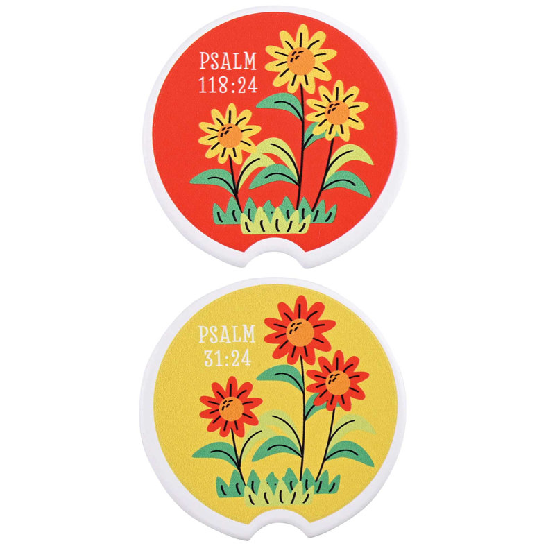 Sous-verre de voiture Daisey Psalms 2pk