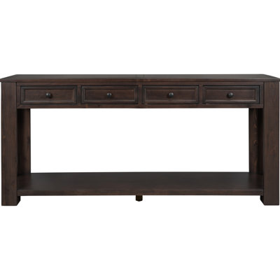 Rectangular Storage Table: Console With Drawer Space Table In Color: & Spacious For Entryway