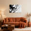 Ensemble de 1 tableau sur toile à motif marbré abstrait-9439302