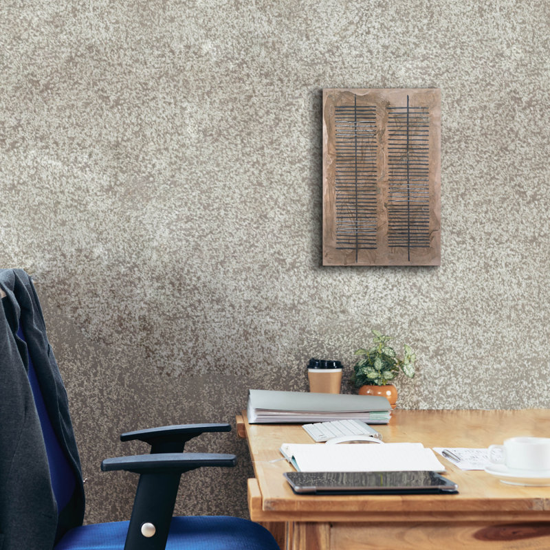  «Corrugated Columns 1» par Michael Willett, art mural sur toile, 12 po x 18 po, H 18 po x l 12 po