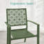  Ensemble bistro 3 pièces empilable, ensemble de conversation avec 2 chaises, vert sauge-1602195861