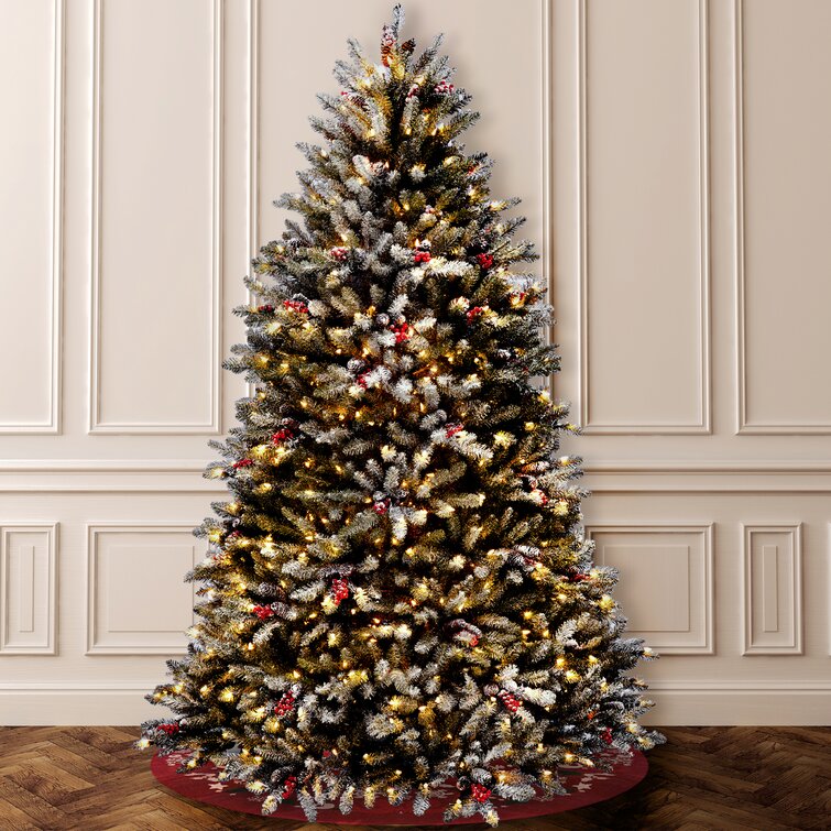 Dunhill Fir Lighted Artificial Fir Christmas Tree