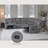 109" Wide Reversible Reclining Corner Sectional Sofa with Storage & Cup Holder-717699551