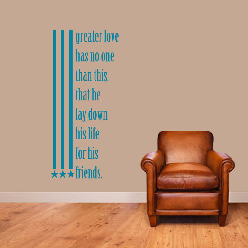 Text & Numbers Wall Decal, Teal, Yes