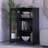 100% Solid Wood 3-Shelf Bookcase with Clear Glass Door and Adjustable Shelves-287875759
