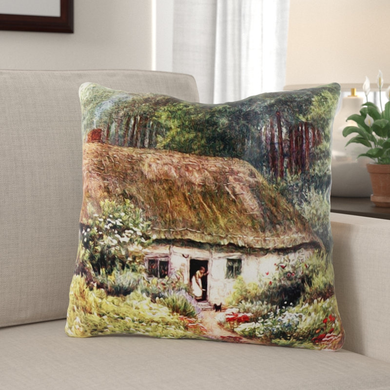 Coussin rétro Eidson, Microsuède, Intérieur
