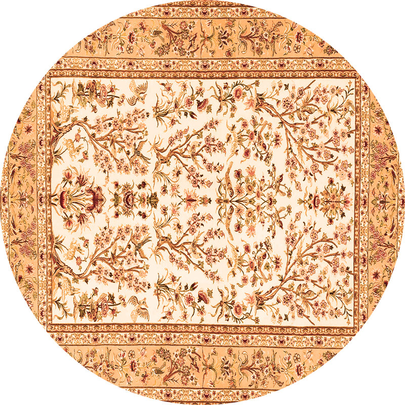 Performance Floral Indoor Rug, Round 8'