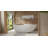Badeloft 72.8" x 32.7" Freestanding Soaking Stone Resin Bathtub with Overflow and Drain BW-01-XL-G in Glossy White-35943470