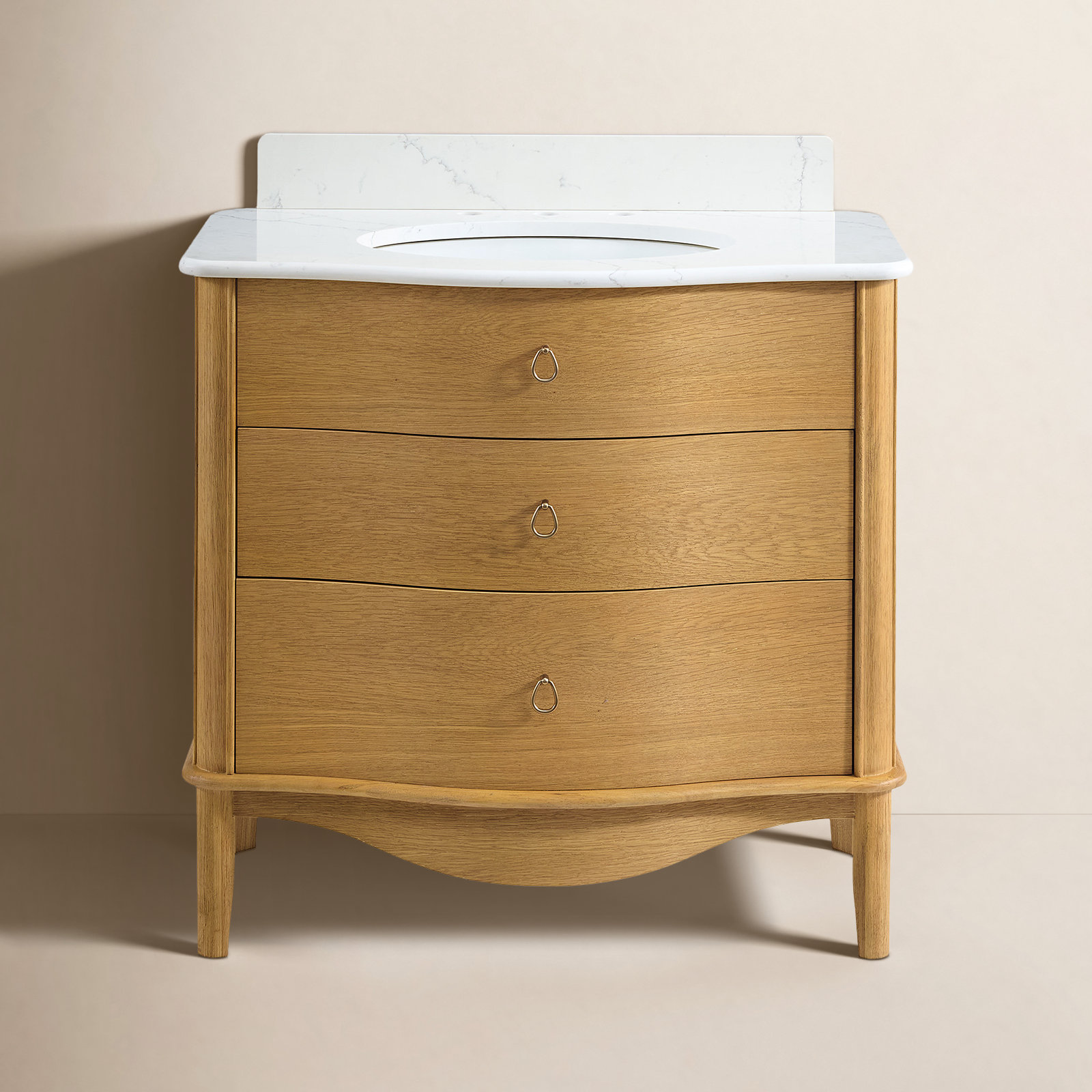 Emmy Bathroom Vanity, 36'', Natural