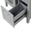 Meuble-lavabo 24 po avec lavabo, meuble-lavabo avec deux tiroirs et porte, tablette réglable, bois massif et panneau de fibres à densité moyenne-829844600