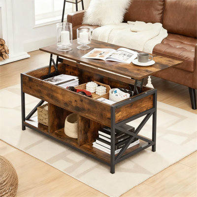 Corrine Lift Top Extendable Coffee Table With Storage