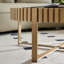 Table basse à tambour moderne avec base en croix robuste pour le salon et la chambre à coucher-129385127