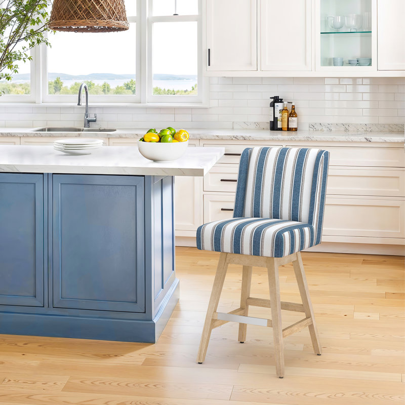 One Indoor/Outdoor Modern Classical Rotatable Bar Chair, City Armless Swiveling Bar Chair With Soild Wood Legs, High Table, Modern Counter, High Bar Stool, Home Office, Kitchen Island Chair