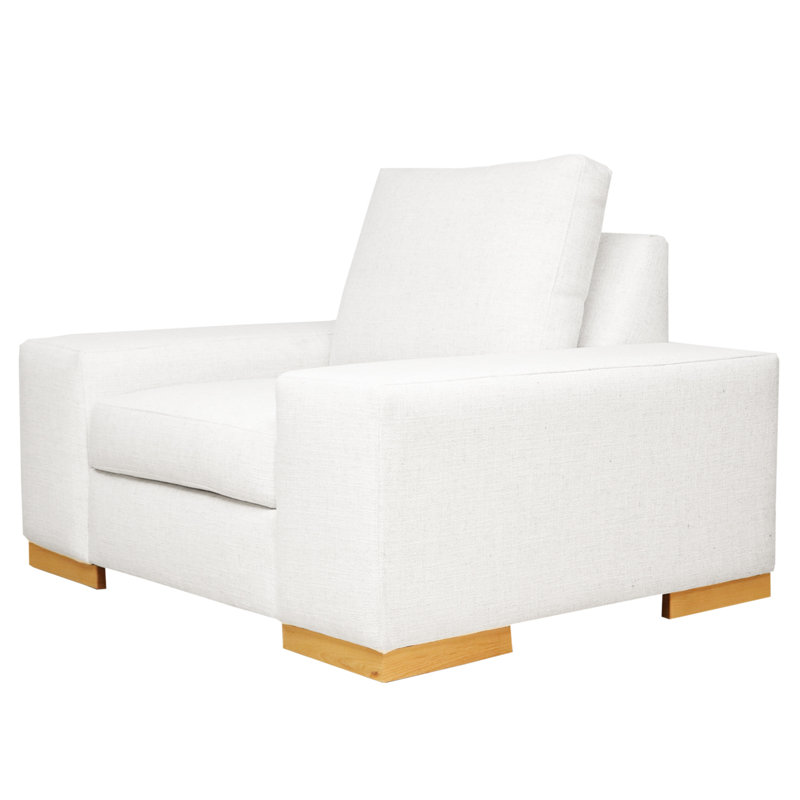Harrison Upholstered Club Chair, Velvet Burgundy, Walnut, Feather/Down