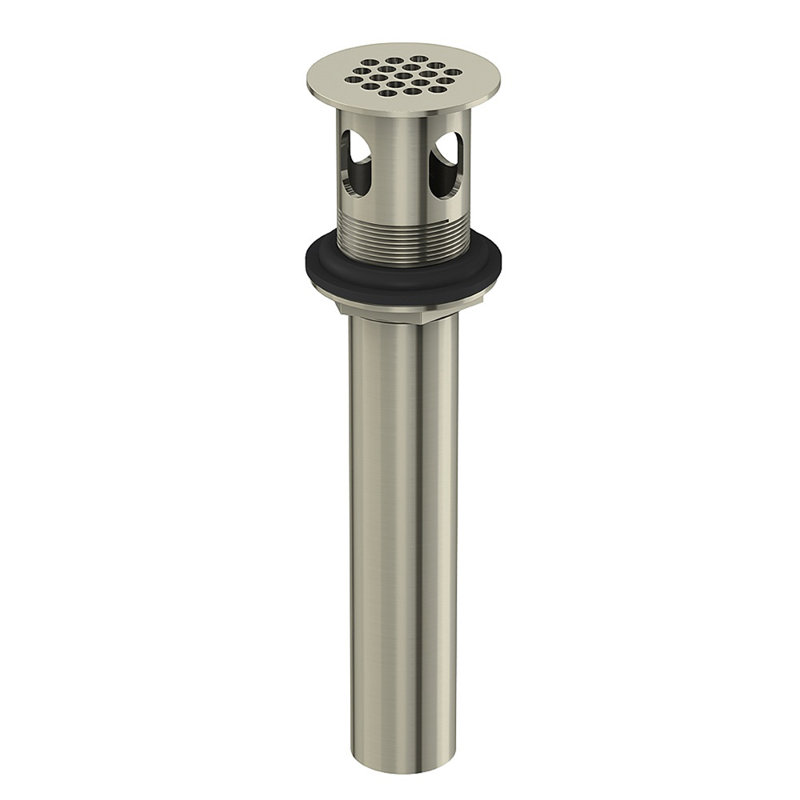 Grid Shower Drain, Brushed Nickel